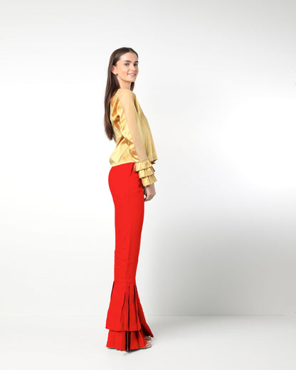 Style # 9934 Double Pleated Pants 100% Linen with Pockets