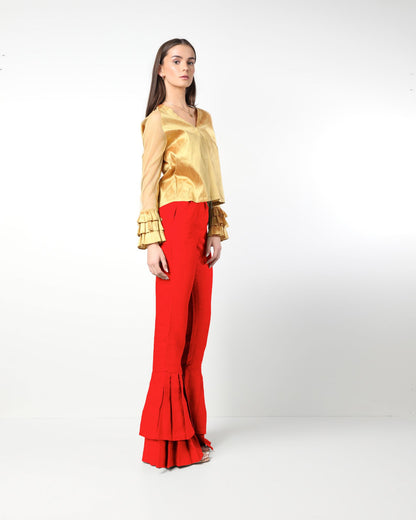 Style # 9934 Double Pleated Pants 100% Linen with Pockets