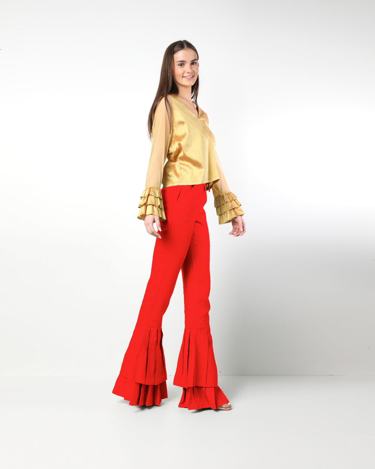 Style # 9934 Double Pleated Pants 100% Linen with Pockets