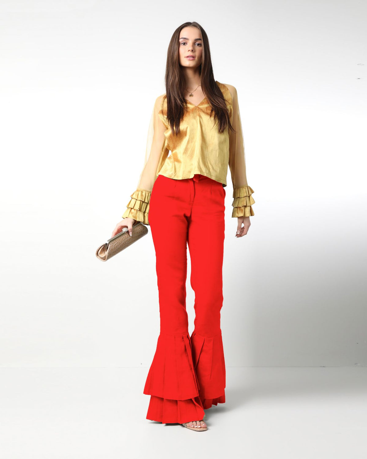 Style # 9934 Double Pleated Pants 100% Linen with Pockets