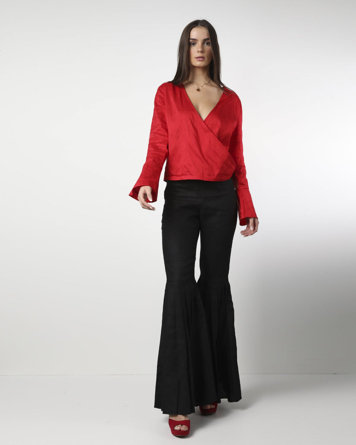 Style 08 :  100% Linen Pleated Pants