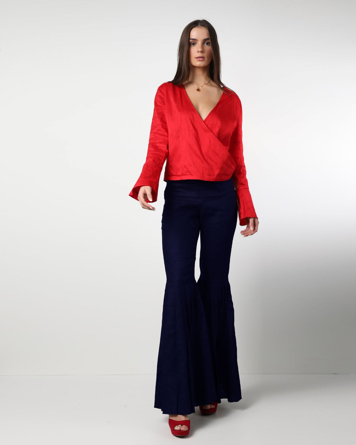 Style 08 :  100% Linen Pleated Pants
