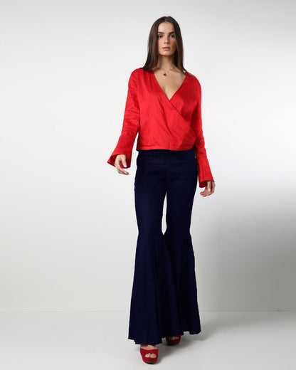 Style 08 :  100% Linen Pleated Pants
