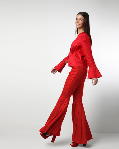 Style 08 :  100% Linen Pleated Pants