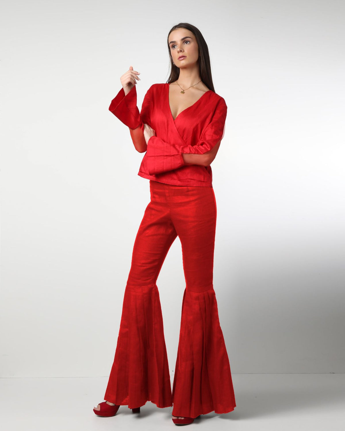 Style 08 :  100% Linen Pleated Pants