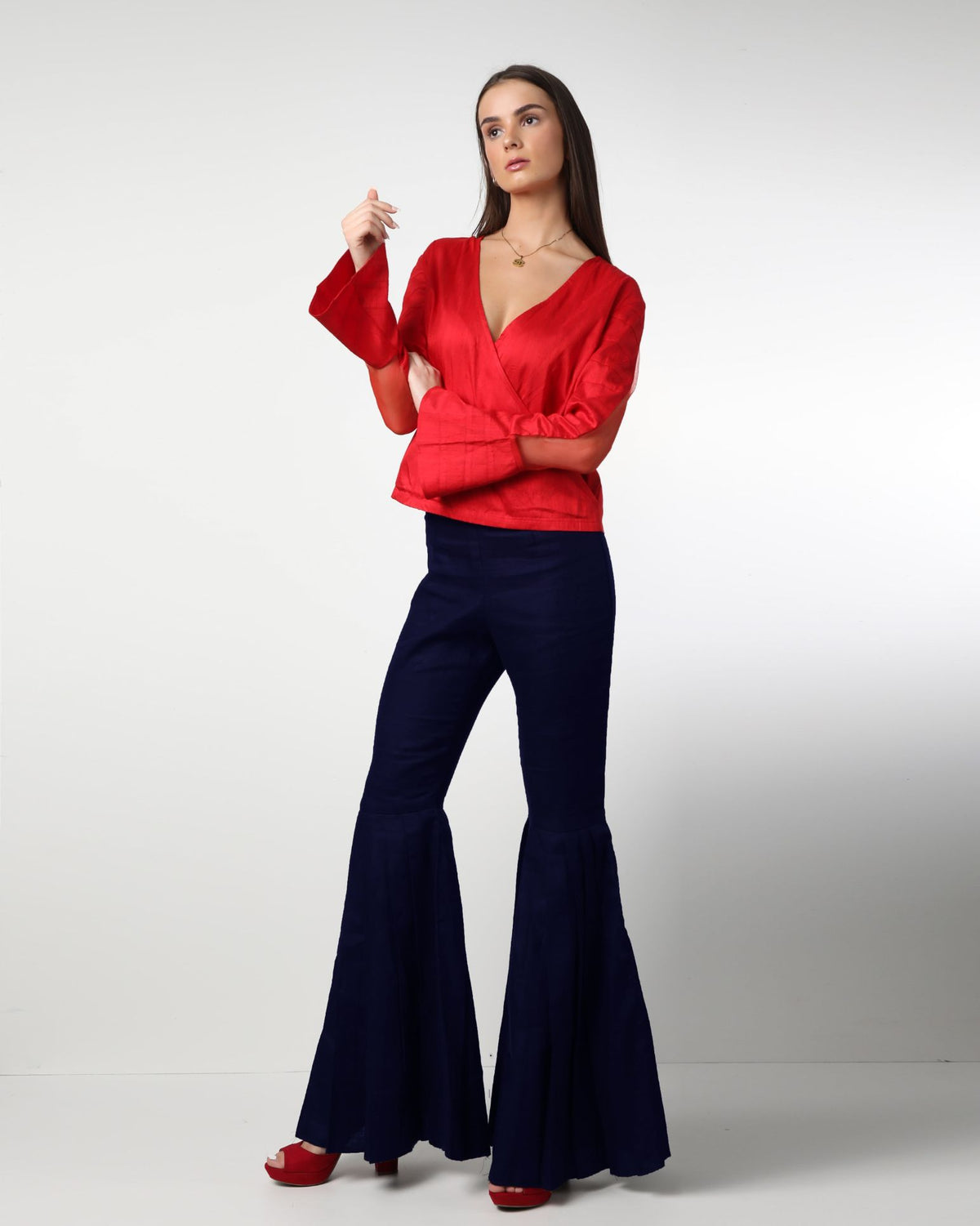 Style 08 :  100% Linen Pleated Pants