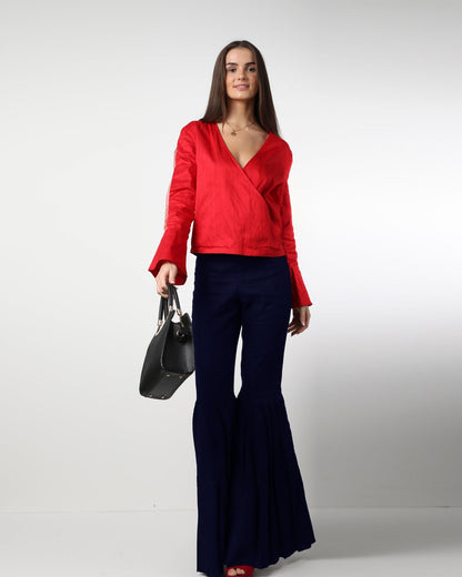 Style 08 :  100% Linen Pleated Pants