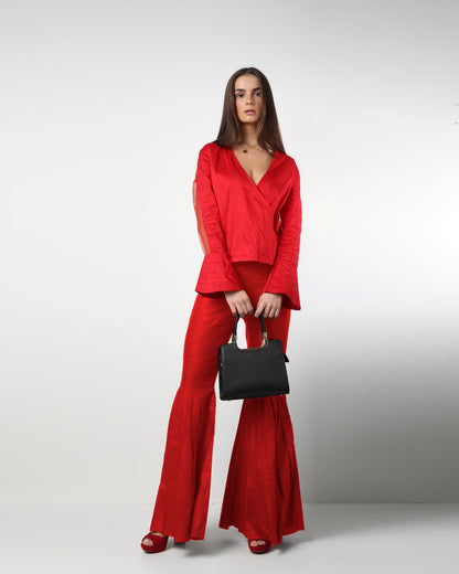 Style 08 :  100% Linen Pleated Pants