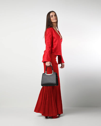 Style 08 :  100% Linen Pleated Pants