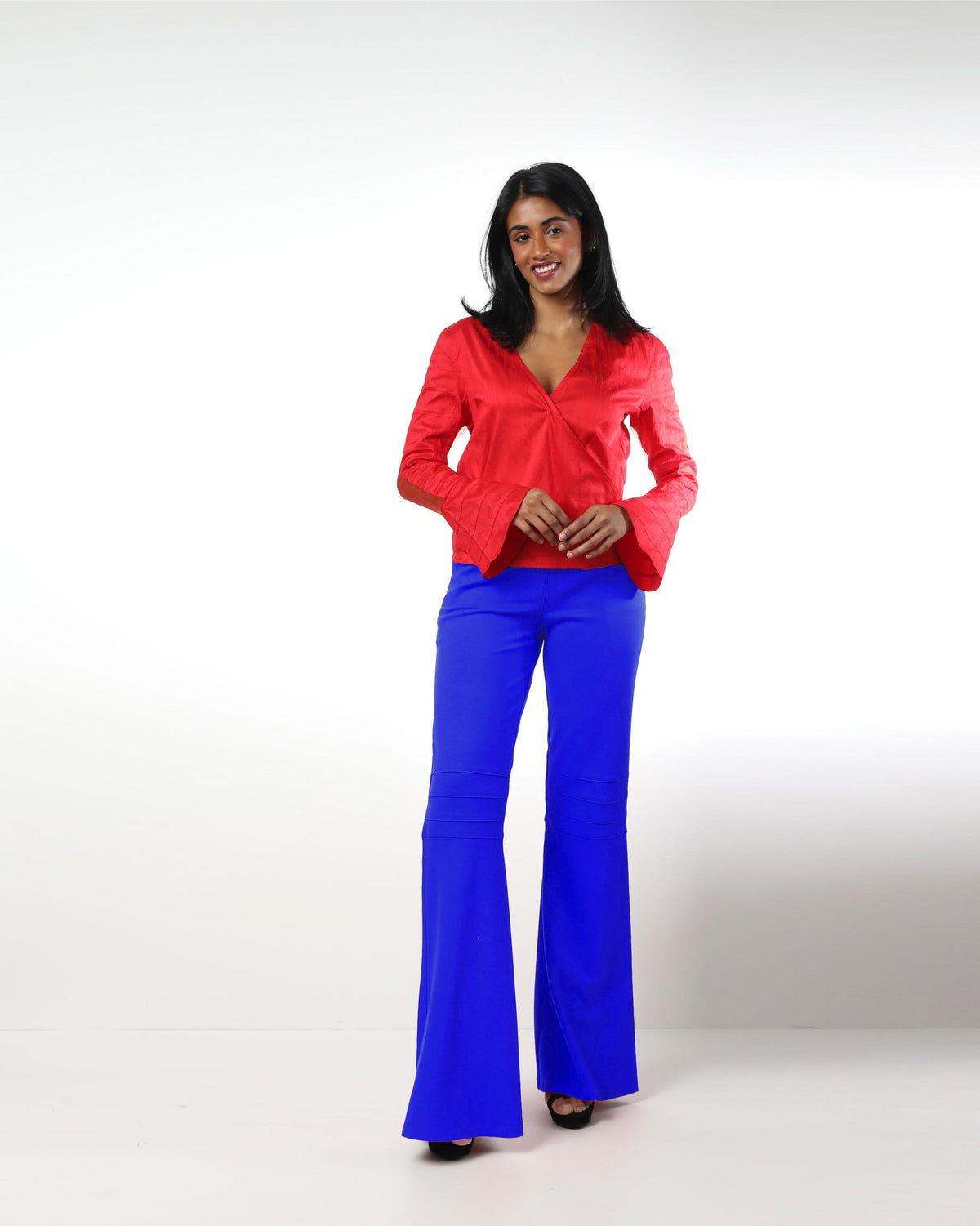 Style 9879 : Flare Pants 100% Rayon