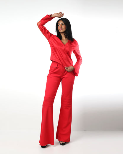 Style 9879 : Flare Pants 100% Rayon