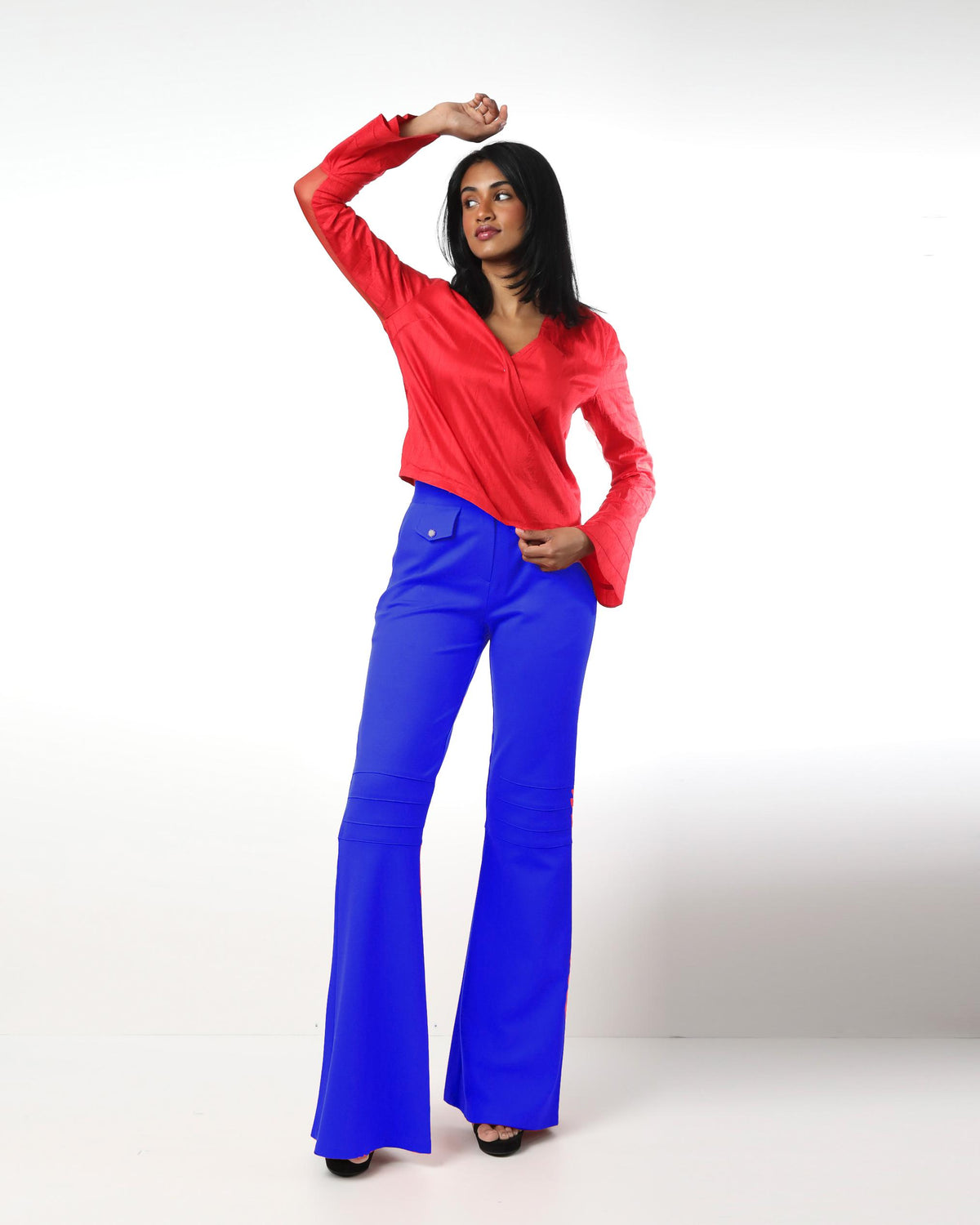 Style 9879 : Flare Pants 100% Rayon