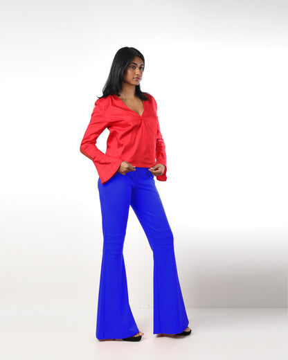 Style 9879 : Flare Pants 100% Rayon