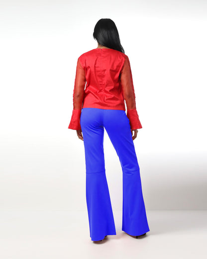 Style 9879 : Flare Pants 100% Rayon