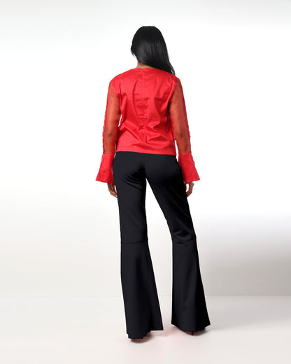 Style 9879 : Flare Pants 100% Rayon
