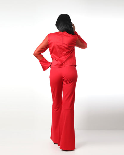Style 9879 : Flare Pants 100% Rayon
