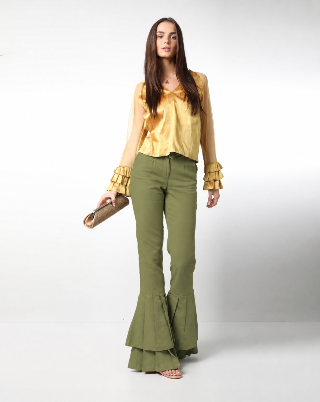 Style # 9934 Double Pleated Pants 100% Linen with Pockets